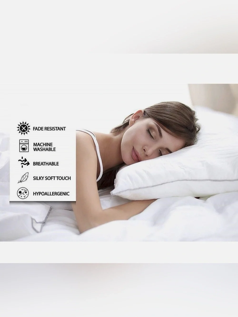 Queen White Sheet Set Damask Stripe 100% Cotton Sateen 4 piece set Oeko Tek